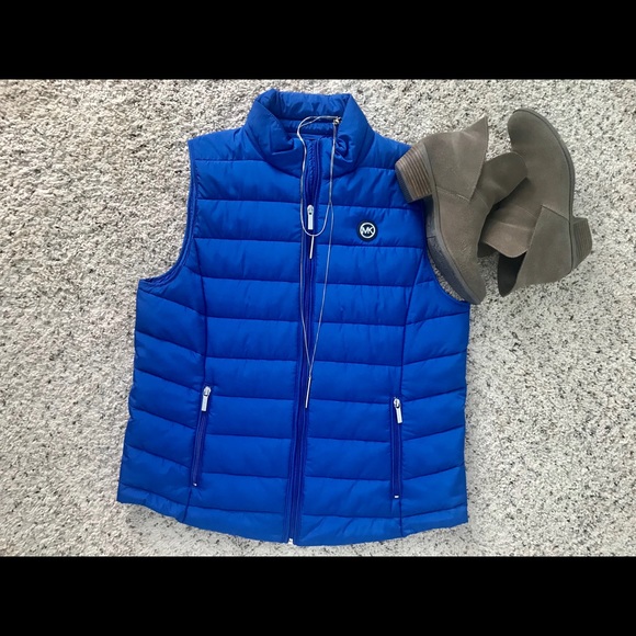 michael kors vest blue